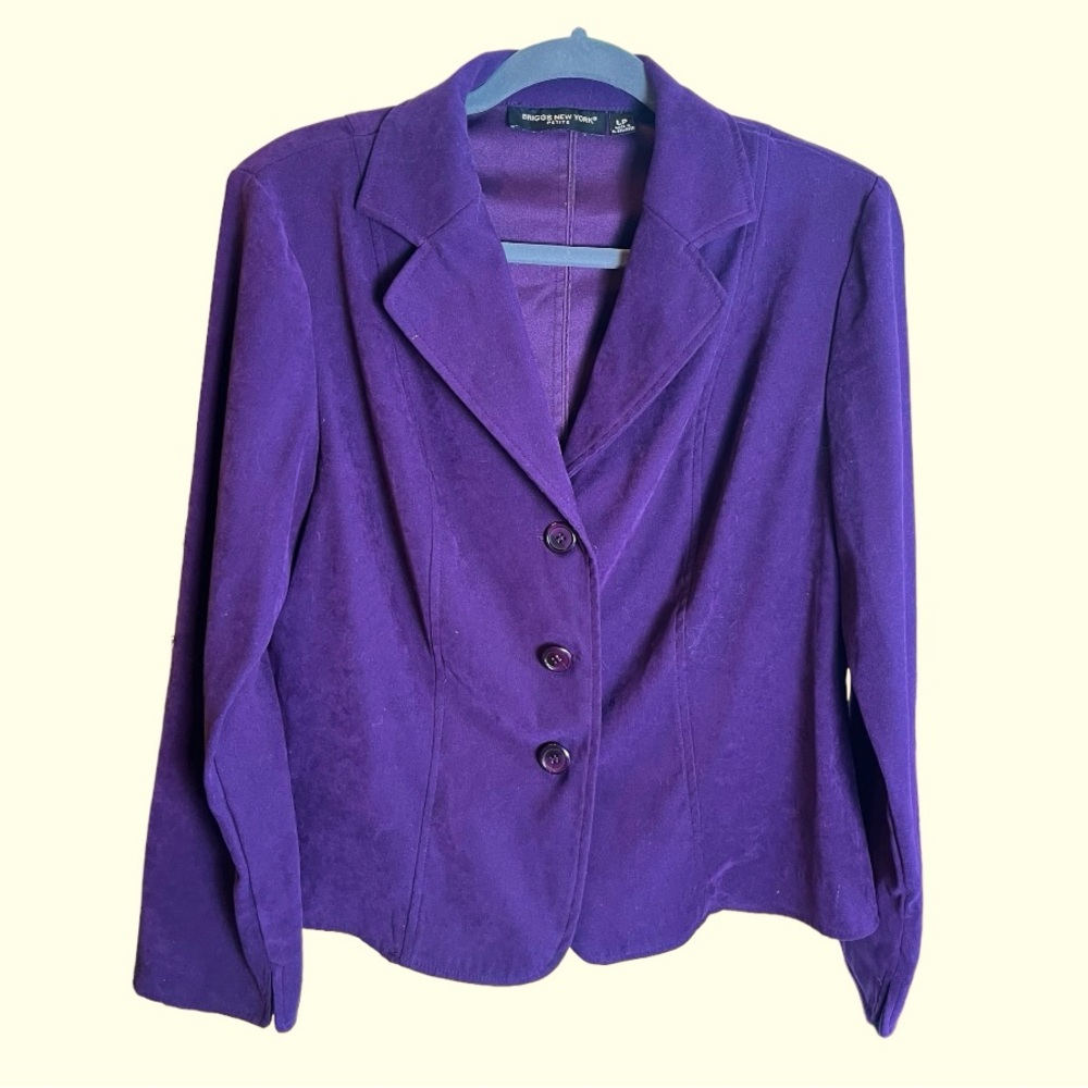 Jones‎ NY vintage purple structured blazer sz LP